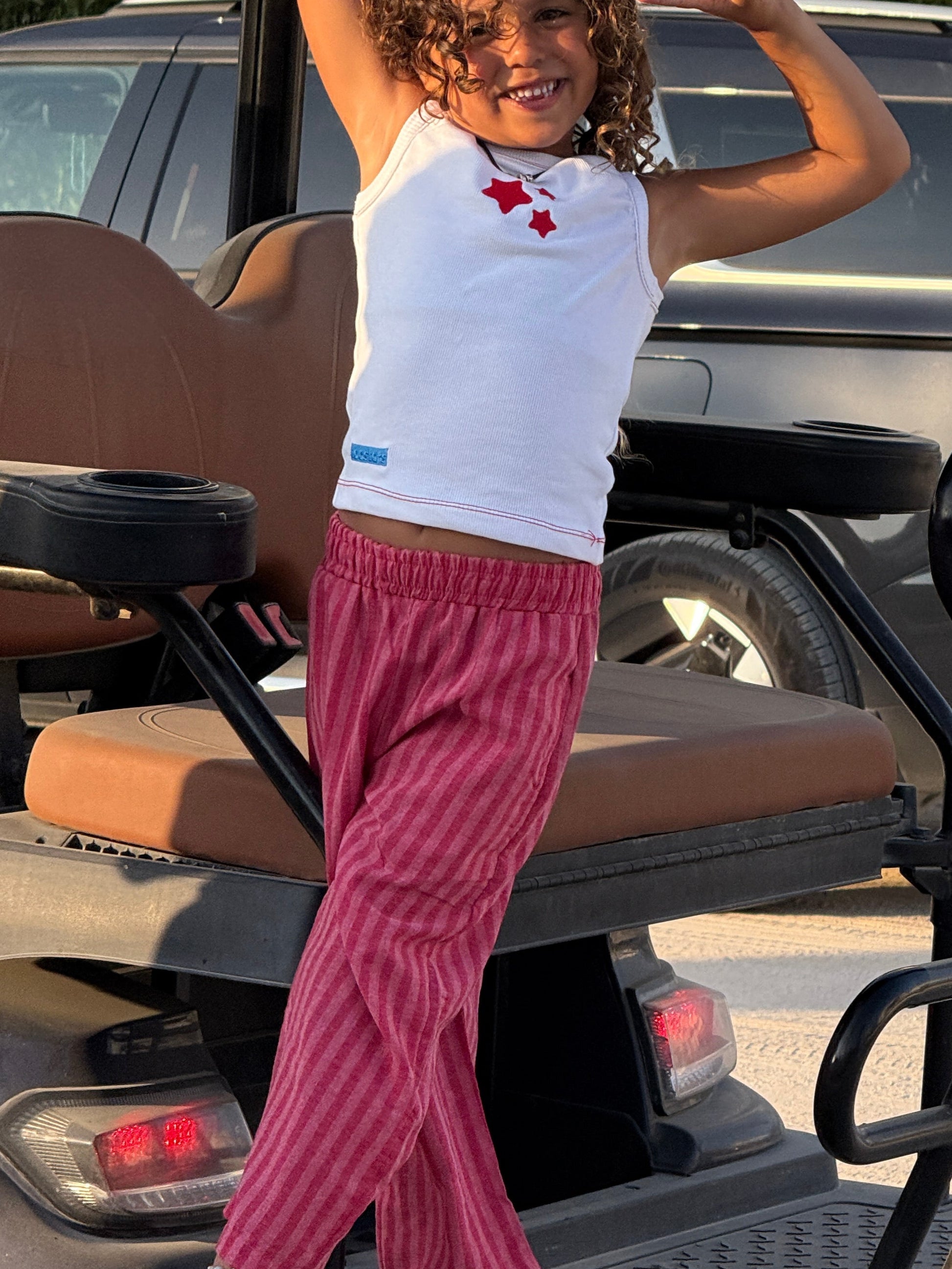 Pink Play-lines Pants